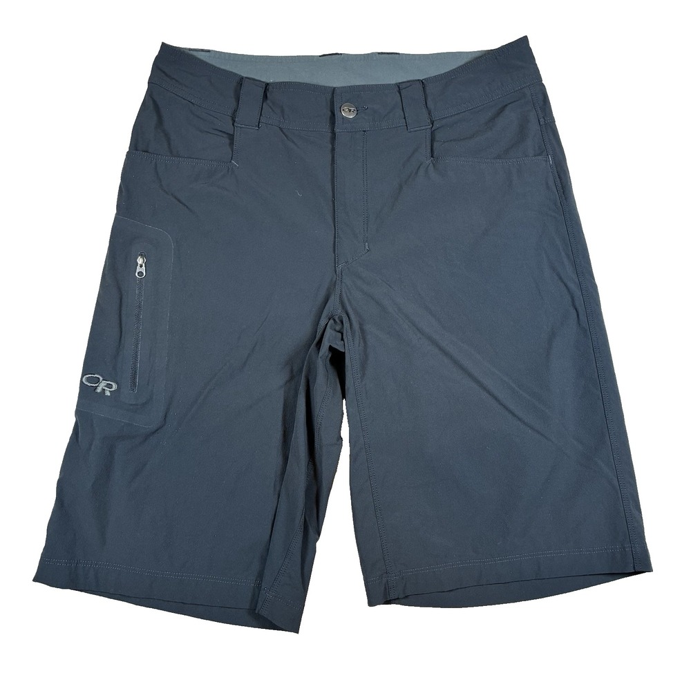 Outdoor Research OR Shorts Men's 30 Black Hiking Stretch zip pocket performance